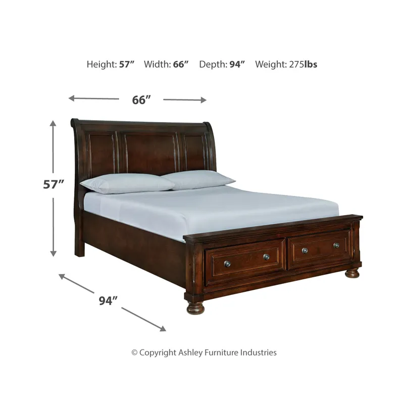 Porter Queen Sleigh Bed, Dresser, Mirror, Chest and Nightstand