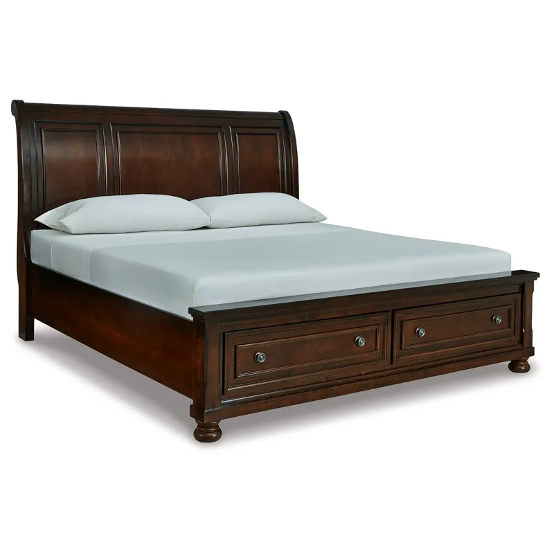 Porter California King Sleigh Bed and 2 Nightstands
