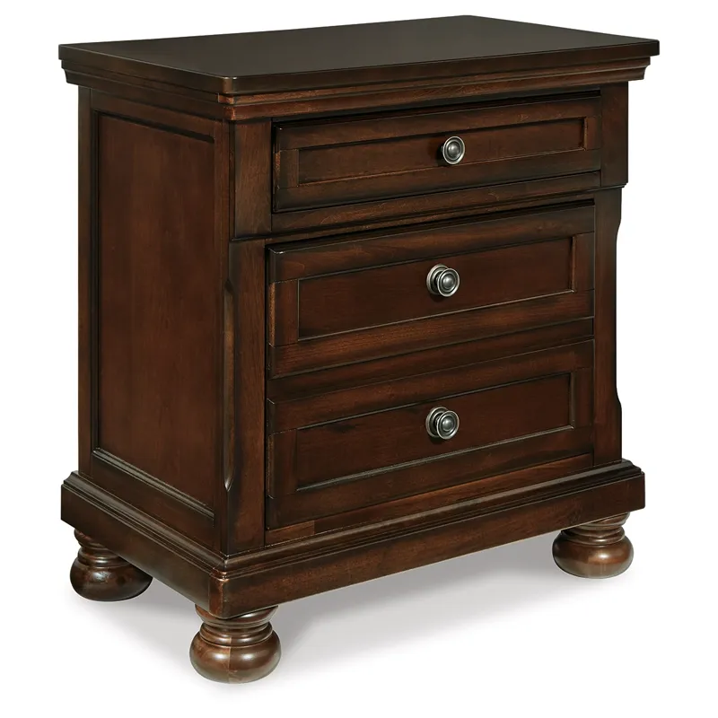 Porter California King Sleigh Bed and 2 Nightstands