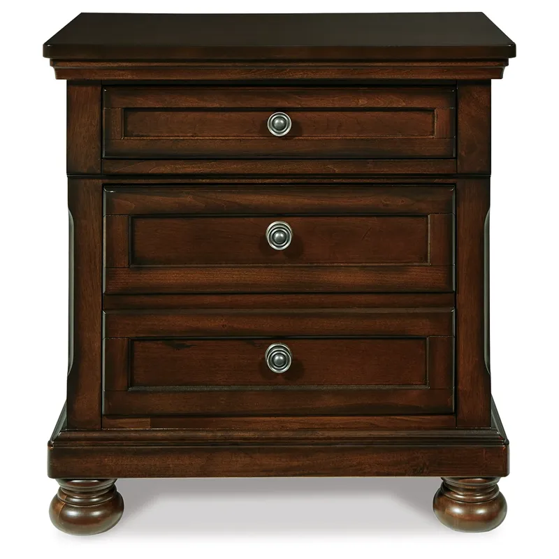 Porter California King Sleigh Bed and 2 Nightstands