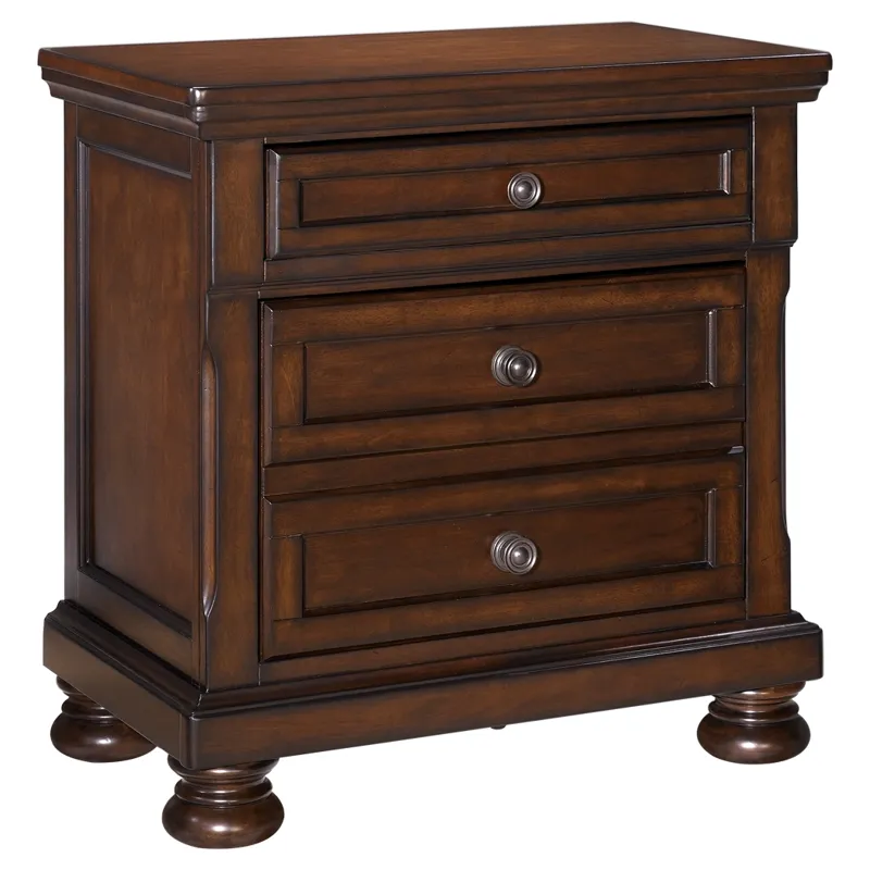 Porter Queen Sleigh Storage Bed, Dresser, Mirror, Chest, and 2 Nightstands