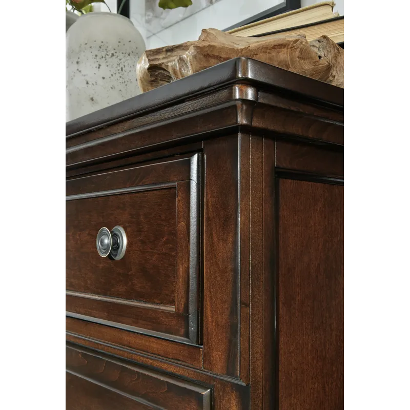 Porter California King Panel Bed, Dresser, Mirror, Chest and 2 Nightstands