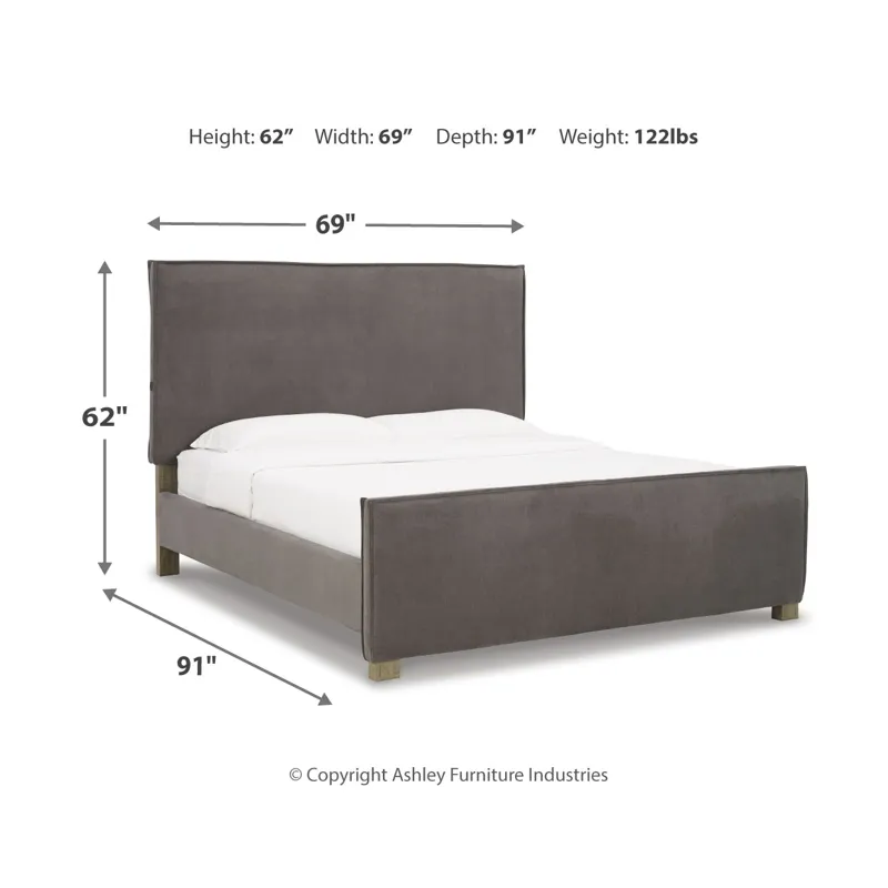 Krystanza Queen Upholstered Panel Bed