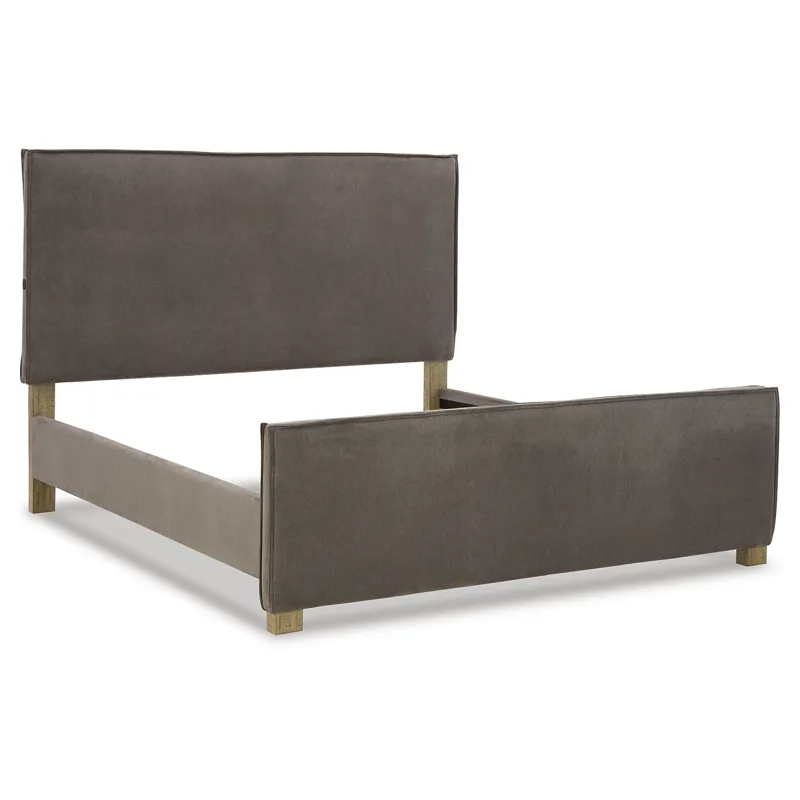 Krystanza Queen Upholstered Panel Bed