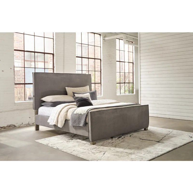 Krystanza Queen Upholstered Panel Bed
