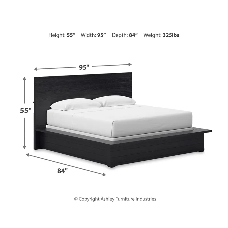 Londer King Panel Bed
