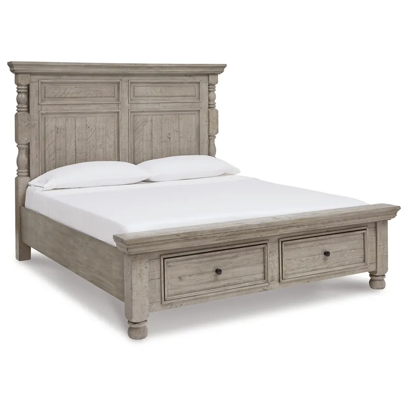 Harrastone Queen Panel Bed, Dresser and Mirror