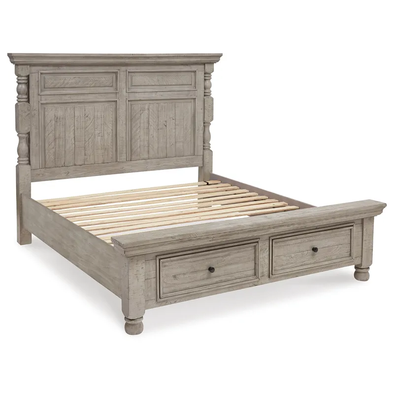 Harrastone Queen Panel Bed, Dresser and Mirror