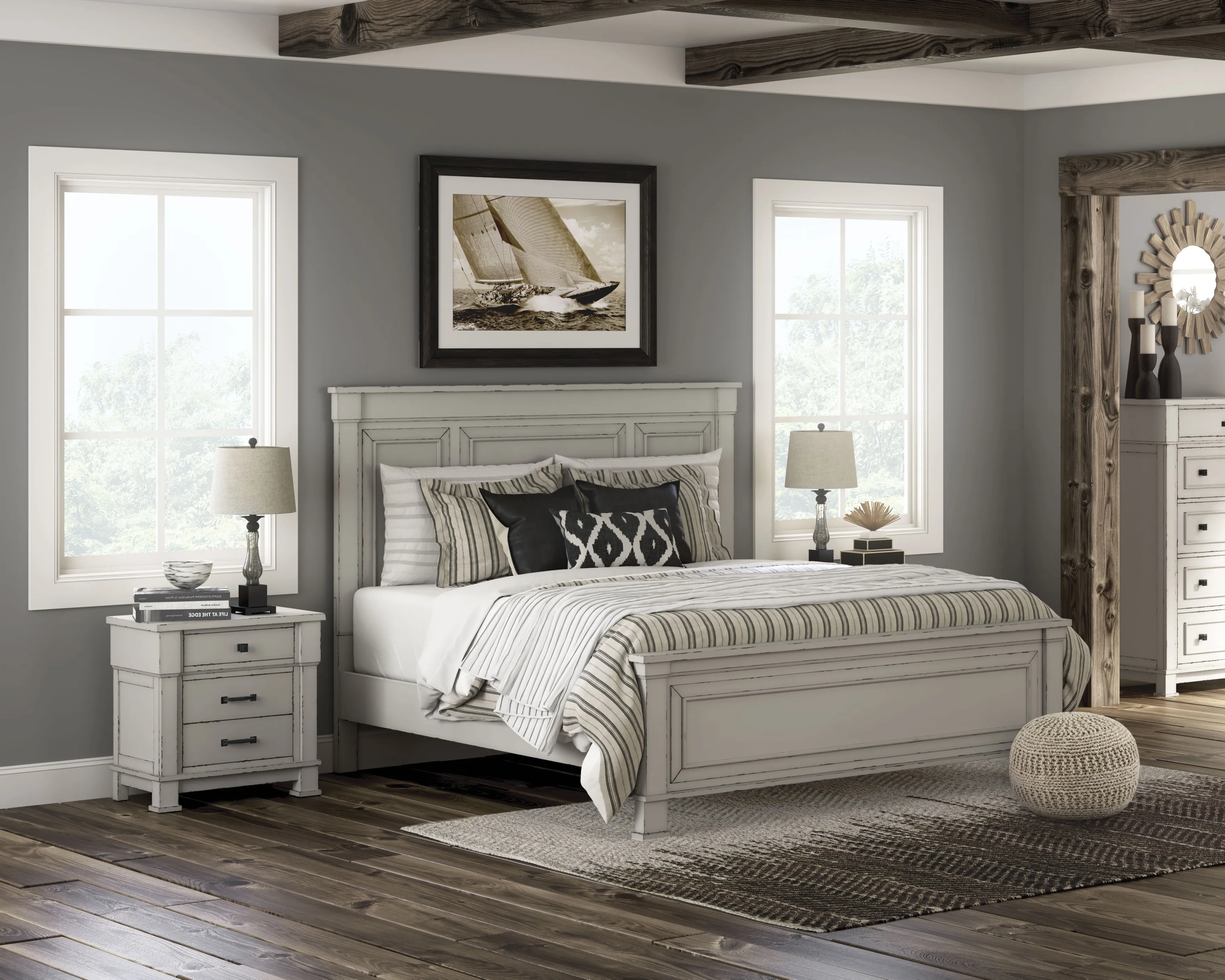 (^з^)-☆ Charlie Jenny Ashleyセット B841-31 Ashley Furniture Galliden Bedroom Furniture Dresser
