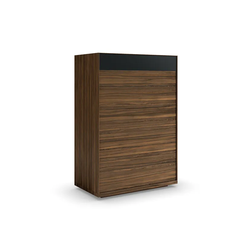 MIMOSA HIGH CHEST WITH 1 GLASS DRAWER FRONT