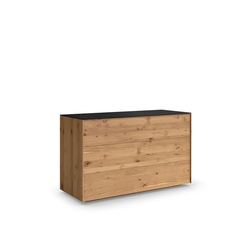 AVITA SINGLE DRESSER WITH GLASS TOP