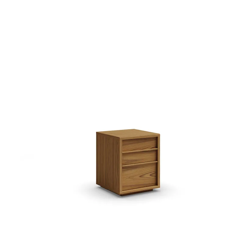 BEDSIDE TABLE URBANA NARROW WITH 2 DRAWERS