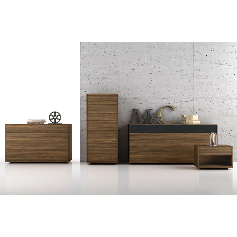MIMOSA NIGHT TABLE WITH GLASS DRAWER FRONT