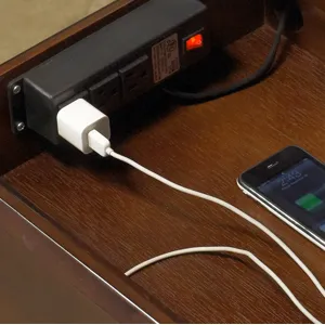 2-Drawer Charging Station Nightstand