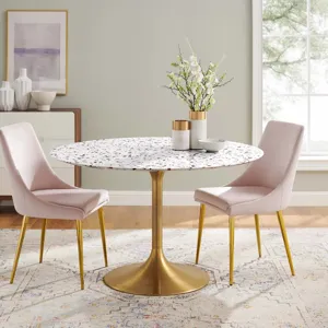 Lippa 47" Round Terrazzo Dining Table
