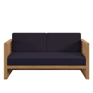 Carlsbad Teak Wood Outdoor Patio Loveseat