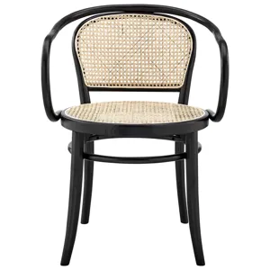 Oliana Black Wood Dining Armchair Set of 2