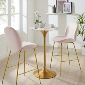 Lippa 28" Round Terrazzo Bar Table