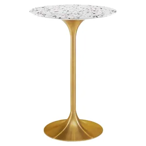 Lippa 28" Round Terrazzo Bar Table