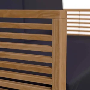 Carlsbad Teak Wood Outdoor Patio Loveseat
