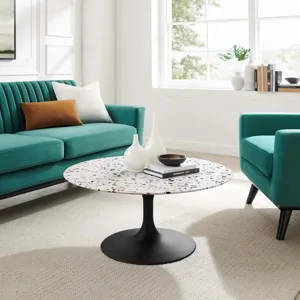 Lippa 36" Round Terrazzo Coffee Table