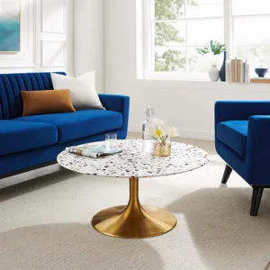 Lippa 36" Round Terrazzo Coffee Table