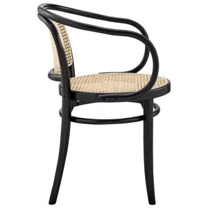 Oliana Black Wood Dining Armchair Set of 2