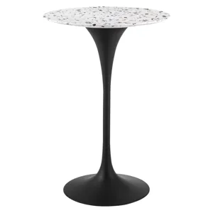 Lippa 28" Round Terrazzo Bar Table