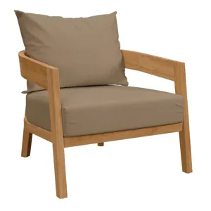 Brisbane Teak Wood Outdoor Patio Armchair