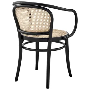 Oliana Black Wood Dining Armchair Set of 2