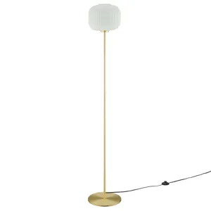 Reprise Glass Sphere Glass and Metal Floor Lamp