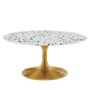 Lippa 36" Round Terrazzo Coffee Table