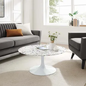 Lippa 36" Round Terrazzo Coffee Table