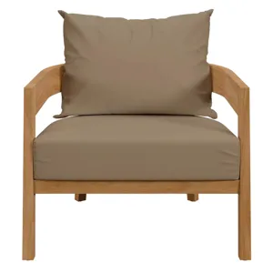 Brisbane Teak Wood Outdoor Patio Armchair