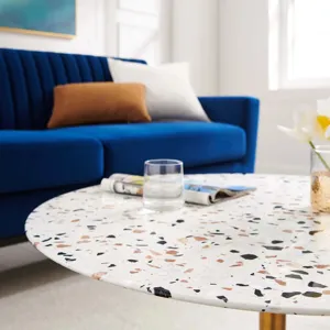 Lippa 36" Round Terrazzo Coffee Table