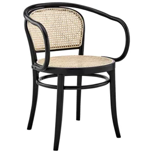 Oliana Black Wood Dining Armchair Set of 2