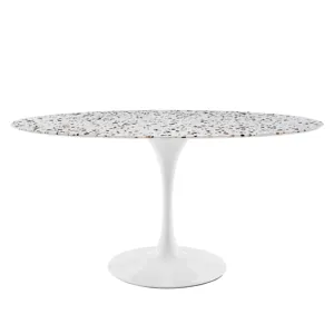 Lippa 60" Oval Terrazzo Dining Table