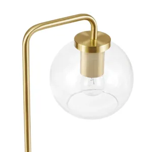 Silo Glass Globe Metal Table Lamp