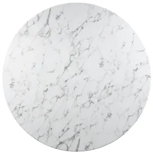 Lippa 60" Round Artificial Marble Dining Table