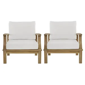 Marina 2 Piece Outdoor Patio Teak Set