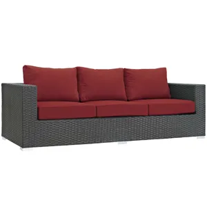 Sojourn 3 Piece Outdoor Patio Sunbrella Sectional Set