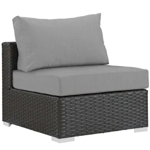 Sojourn 5 Piece Outdoor Patio Sunbrella Sectional Set