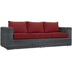 Summon 3 Piece Outdoor Patio Sunbrella Sectional Set