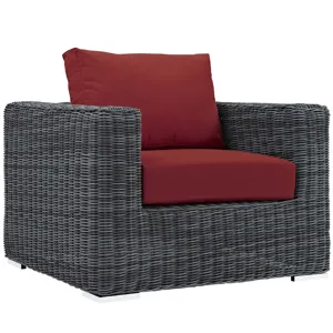 Summon 3 Piece Outdoor Patio Sunbrella Sectional Set