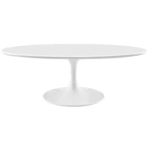 Lippa 48" Oval-Shaped Wood Top Coffee Table
