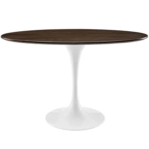 Lippa 48" Oval Walnut Dining Table