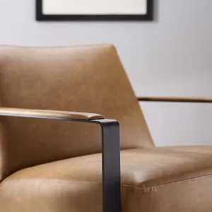 Seg Vegan Leather Upholstered Vinyl Accent Chair