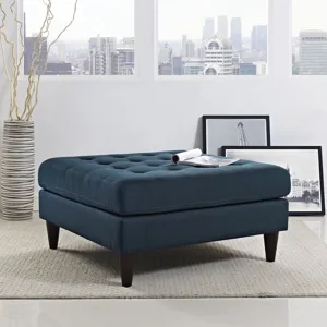 Empress Upholstered Fabric Large Ottoman