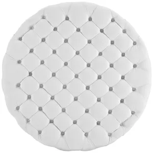 Amour Upholstered Vinyl Ottoman
