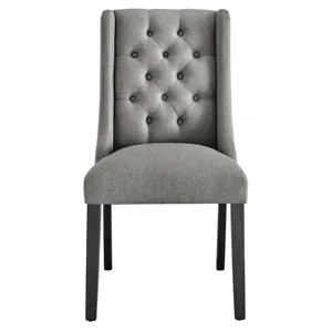Baronet Button Tufted Fabric Dining Chair